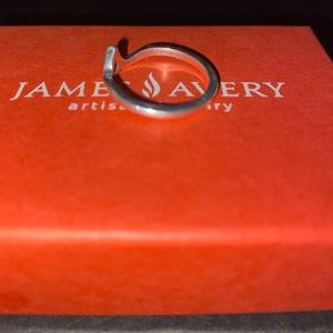 James Avery script initial ring